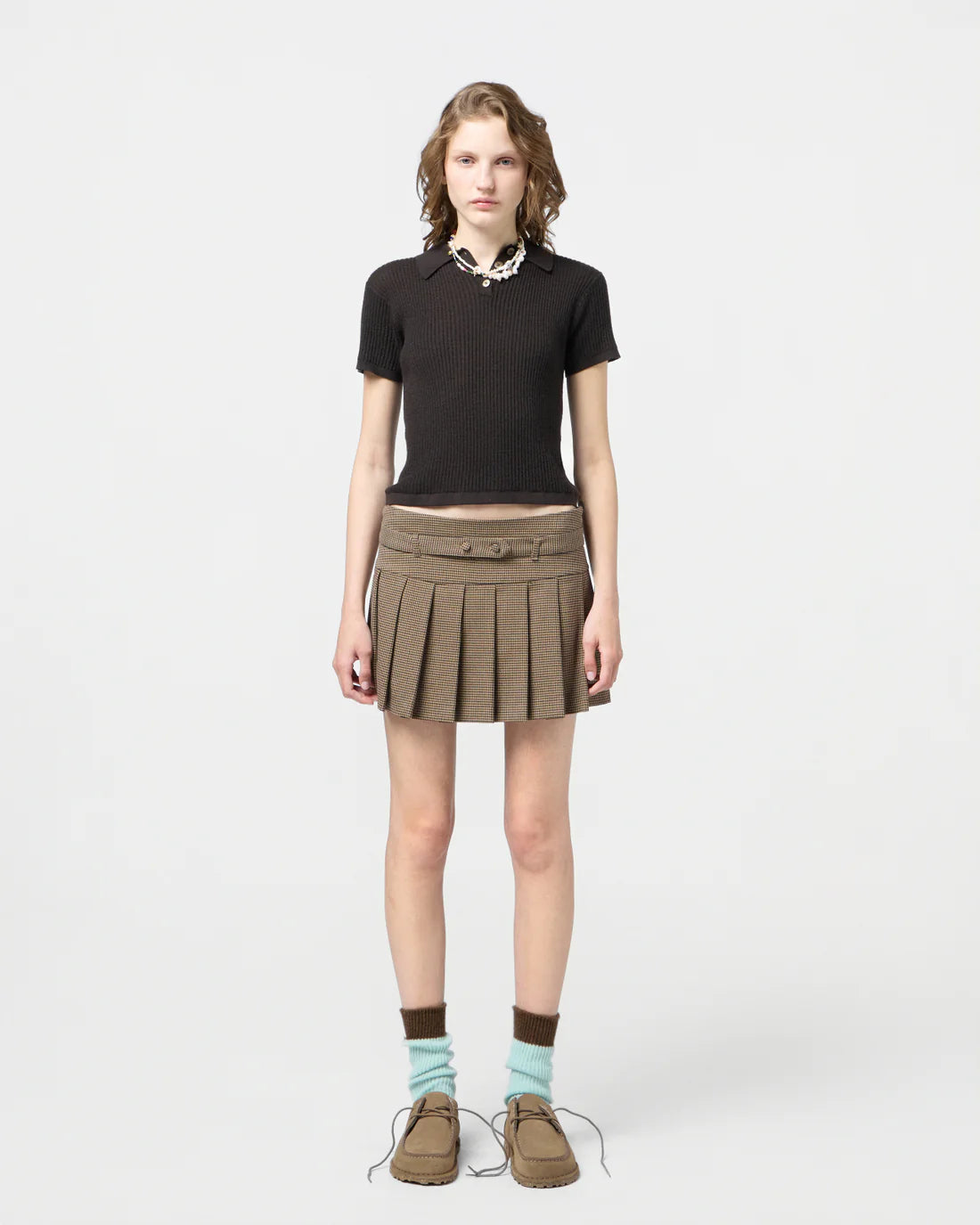 SHRUNKEN POLO BURNT COCOA