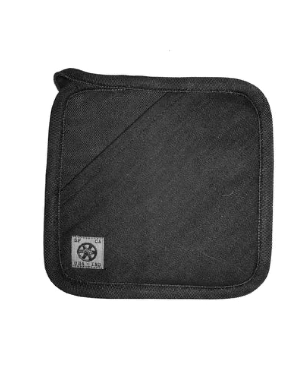 BLACK DENIM POT HOLDER