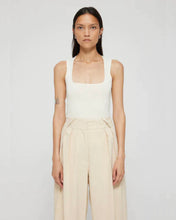 Load image into Gallery viewer, BUSTIER SHAPED KNITTED TOP OFF WHITE