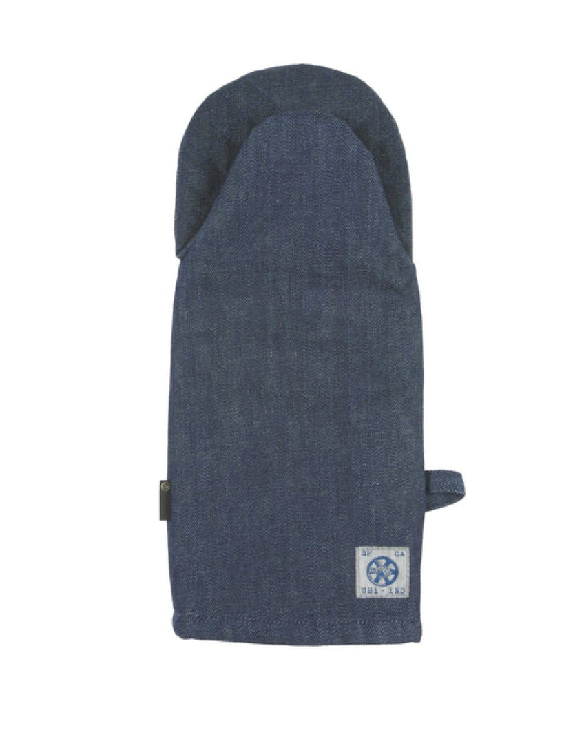 RAW DENIM DUAL HAND OVEN MITT
