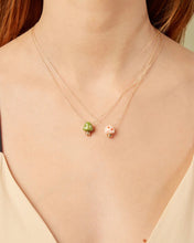 Load image into Gallery viewer, AMANITA NECKLACE OXIDIZED GREEN/WHITE CORAL