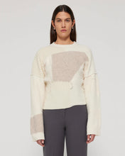 Load image into Gallery viewer, PATCHWORK WAISTED SWEATER