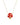 AMANITA NECKLACE RED/WHITE CORAL