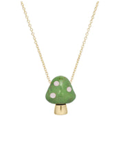Load image into Gallery viewer, AMANITA NECKLACE OXIDIZED GREEN/WHITE CORAL