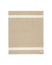 Load image into Gallery viewer, THE SIEMPRE RECYCLED BLANKET IN BEIGE WITH IVORY STRIPE