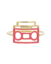 Load image into Gallery viewer, ESTEREO ENAMEL RING BUBBLEGUM PINK