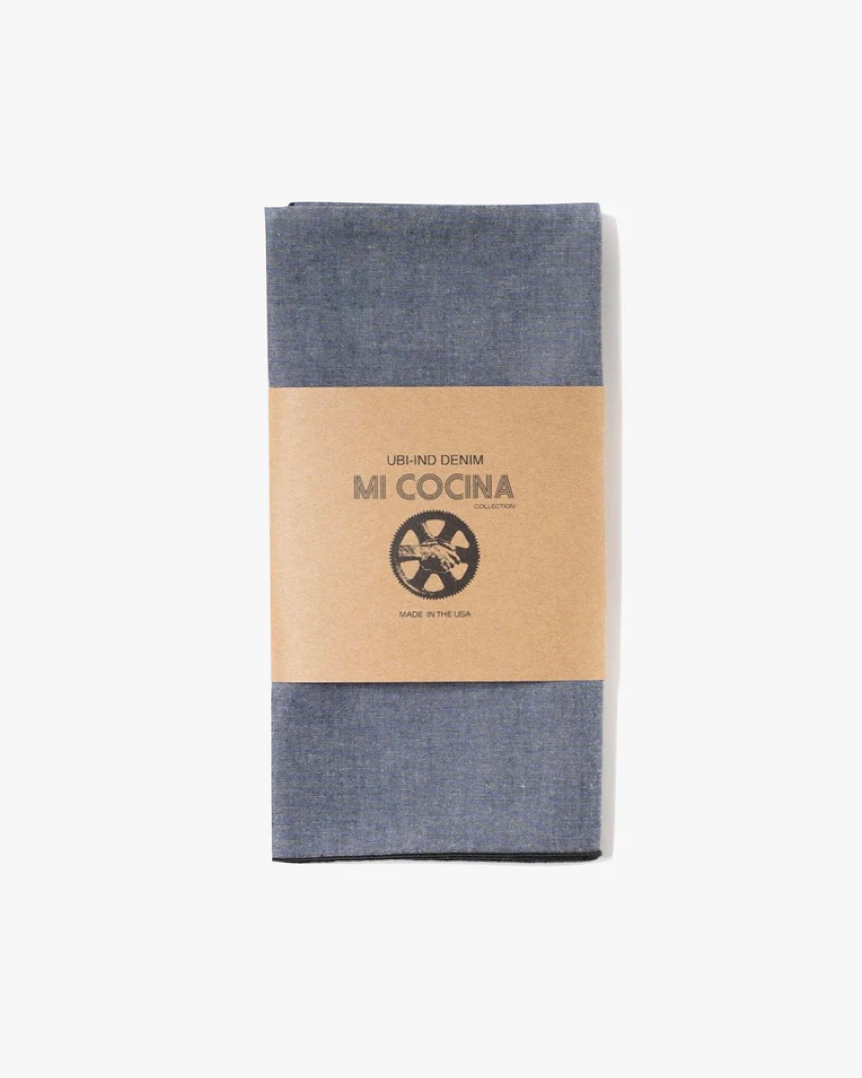 CHAMBRAY MERROW NAPKIN BLACK EDGE