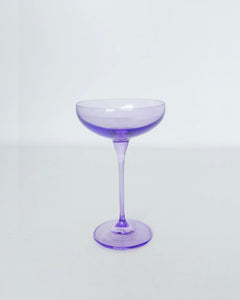 LAVENDER CHAMPAGNE COUPE GLASSES, SET OF 6