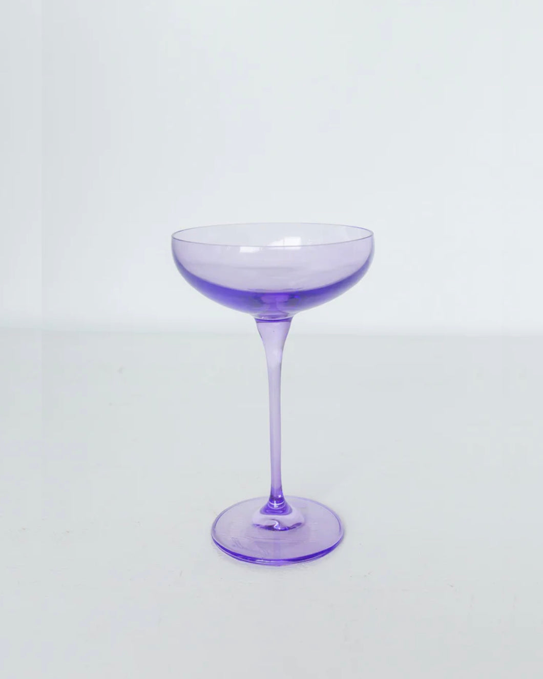 LAVENDER CHAMPAGNE COUPE GLASSES, SET OF 6