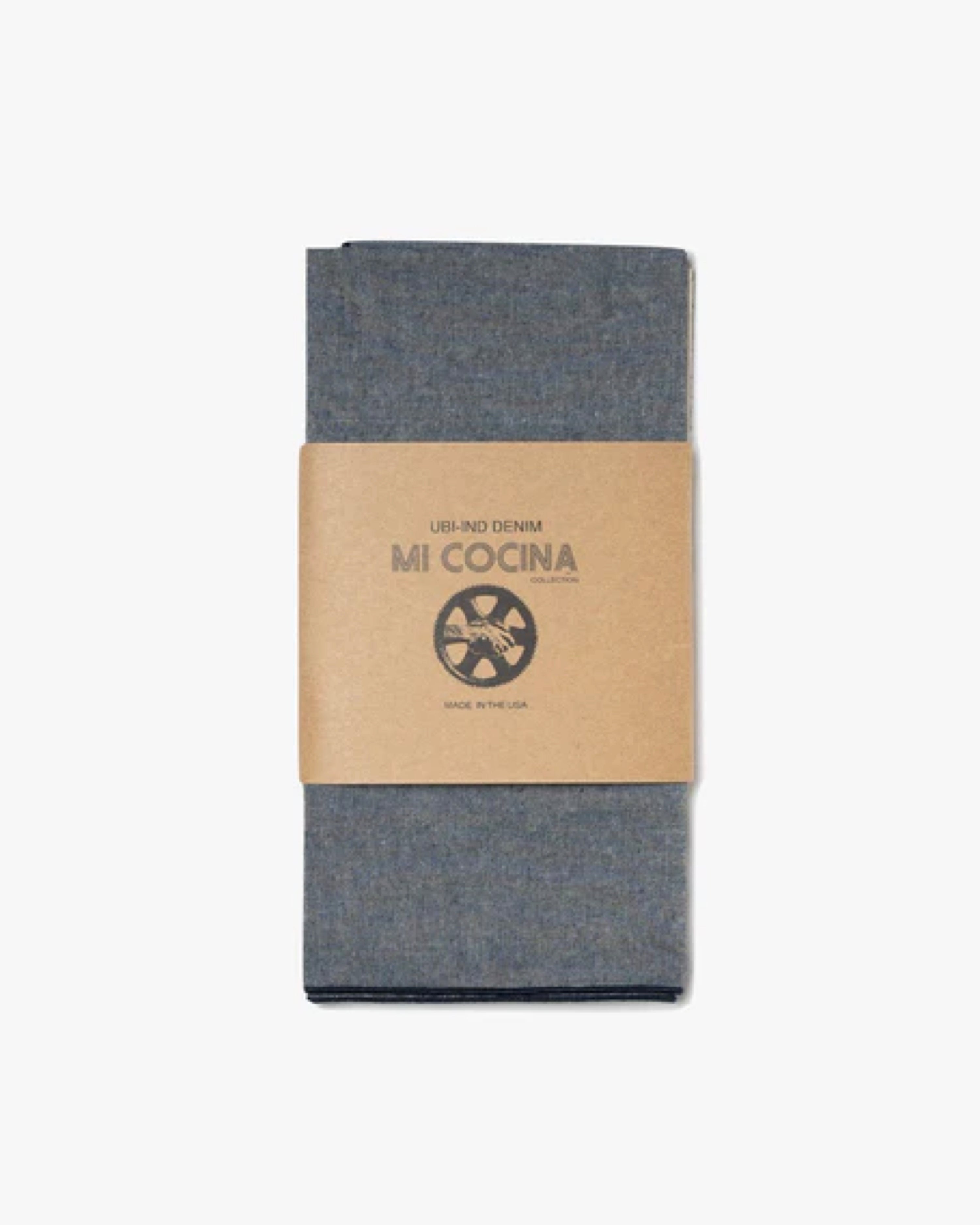 CHAMBRAY MERROW NAPKIN NAVY EDGE