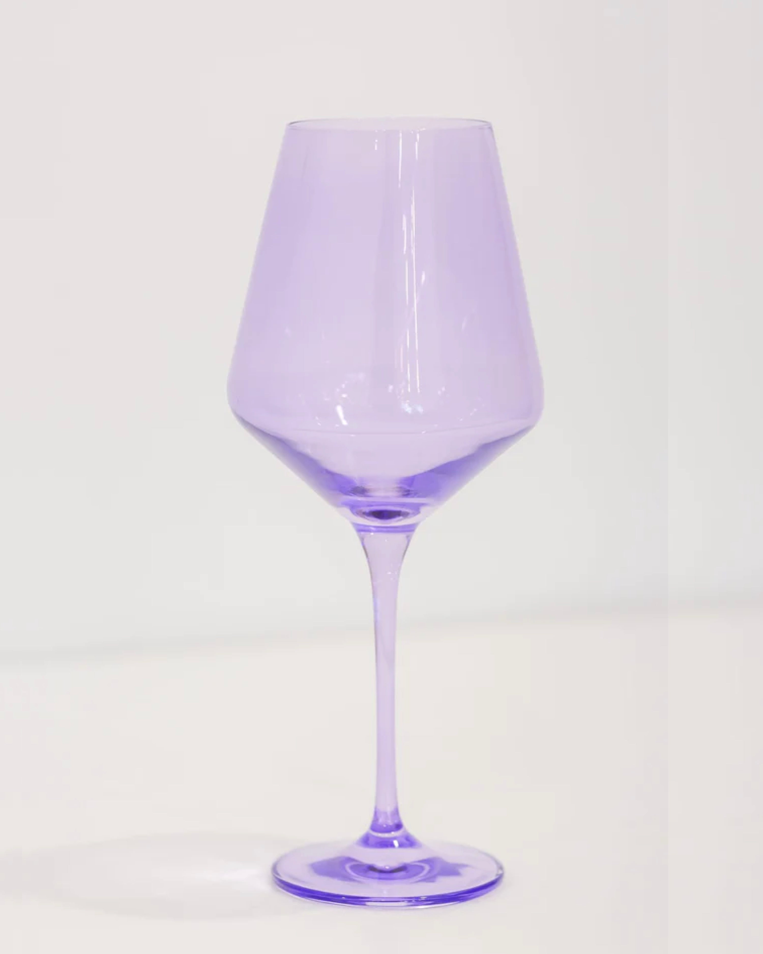 LAVENDER WINE GLASSES, SET OF 6