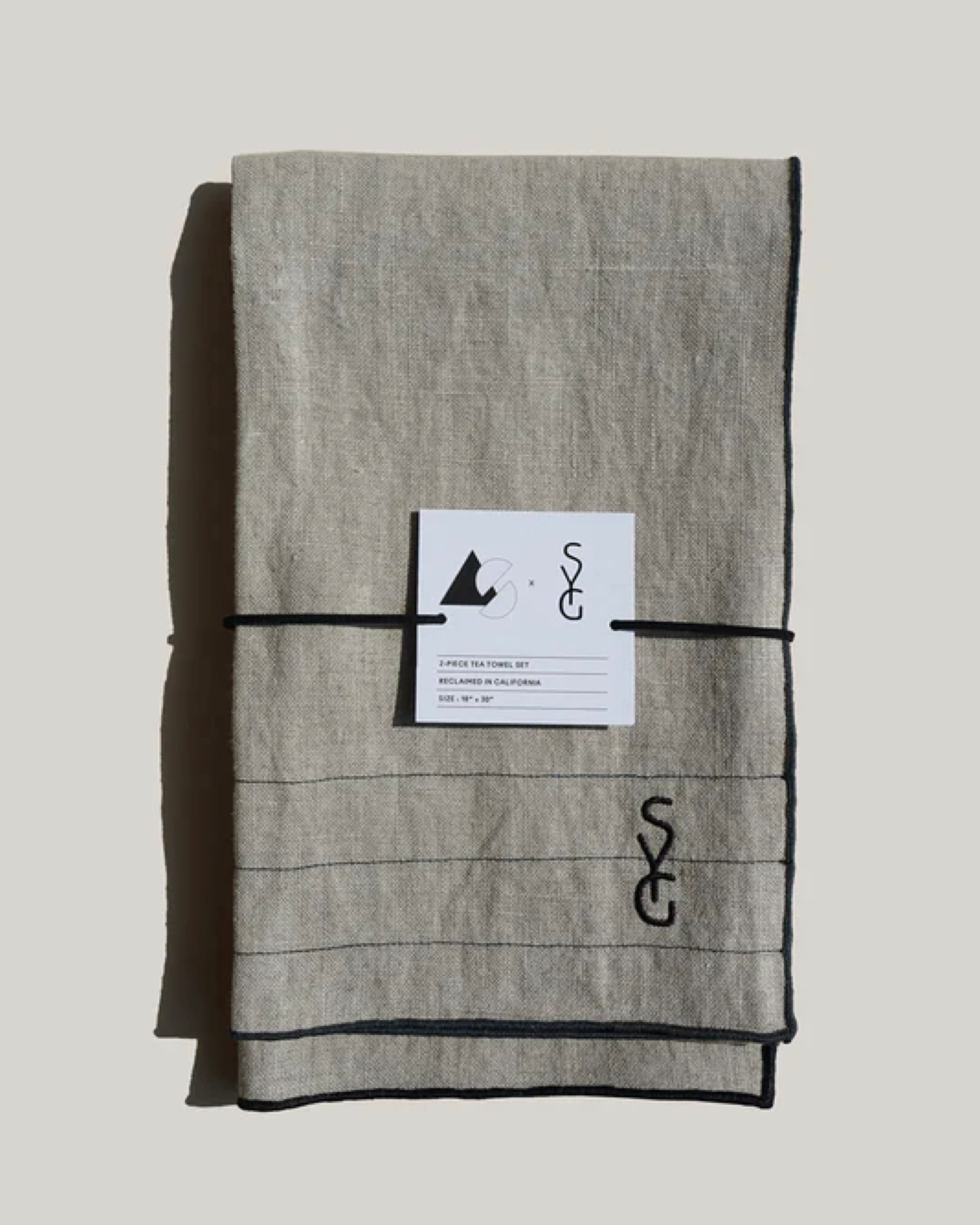 AS x SYG OATMEAL LINEN TEA TOWELS