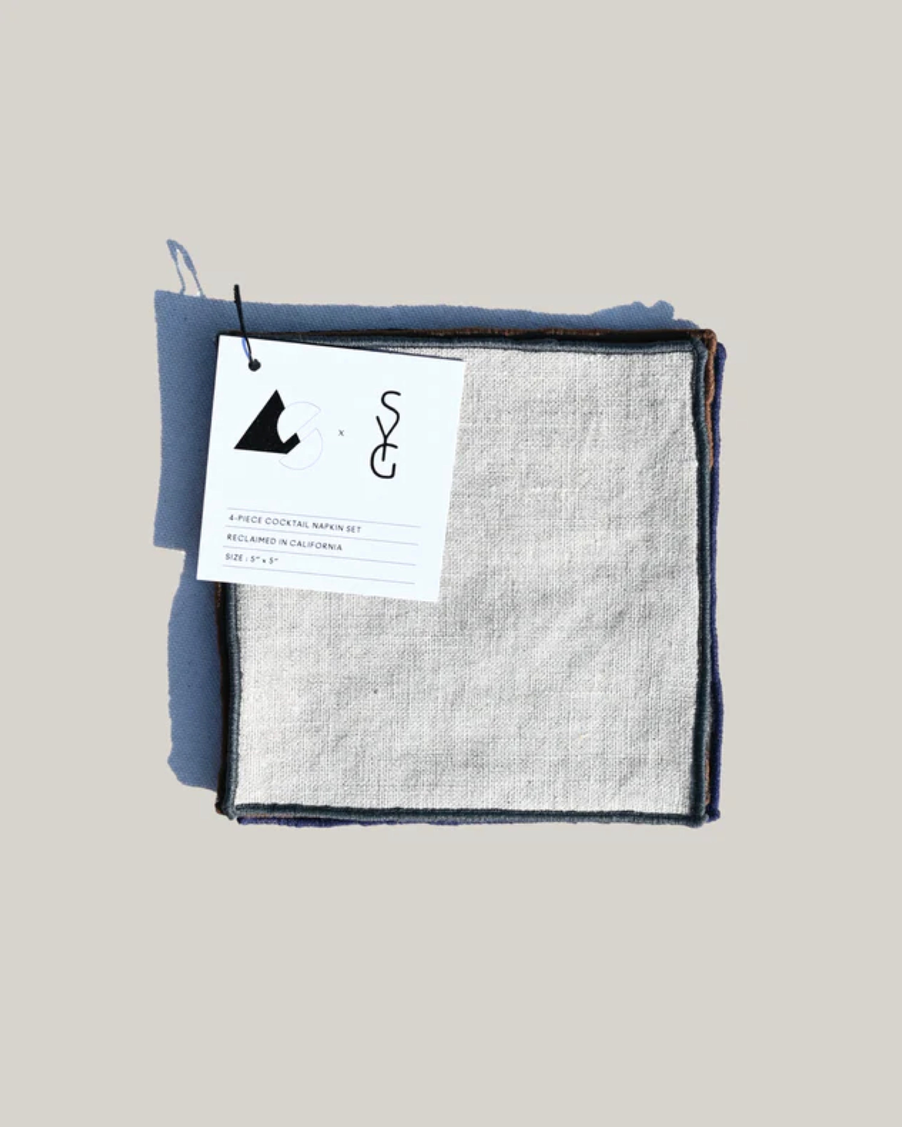 AS x SYG OATMEAL LINEN COCKTAIL NAPKINS