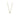 MINI CARRE DIAMOND BEZEL SOLITAIRE NECKLACE - YELLOW GOLD