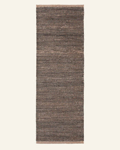 DRIFT RUNNER IN NATURAL & BLACK, 2' X 6'