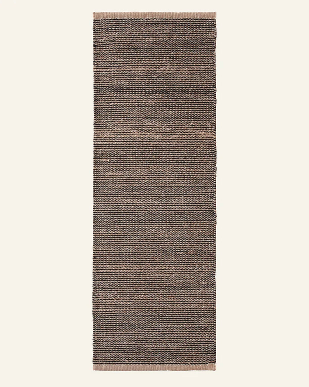 DRIFT RUNNER IN NATURAL & BLACK, 2' X 6'