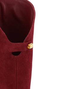 ADRY MID HEEL BOOT IN BURGUNDY