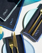 Load image into Gallery viewer, AS X SYG NAVY LINEN NAPKINS