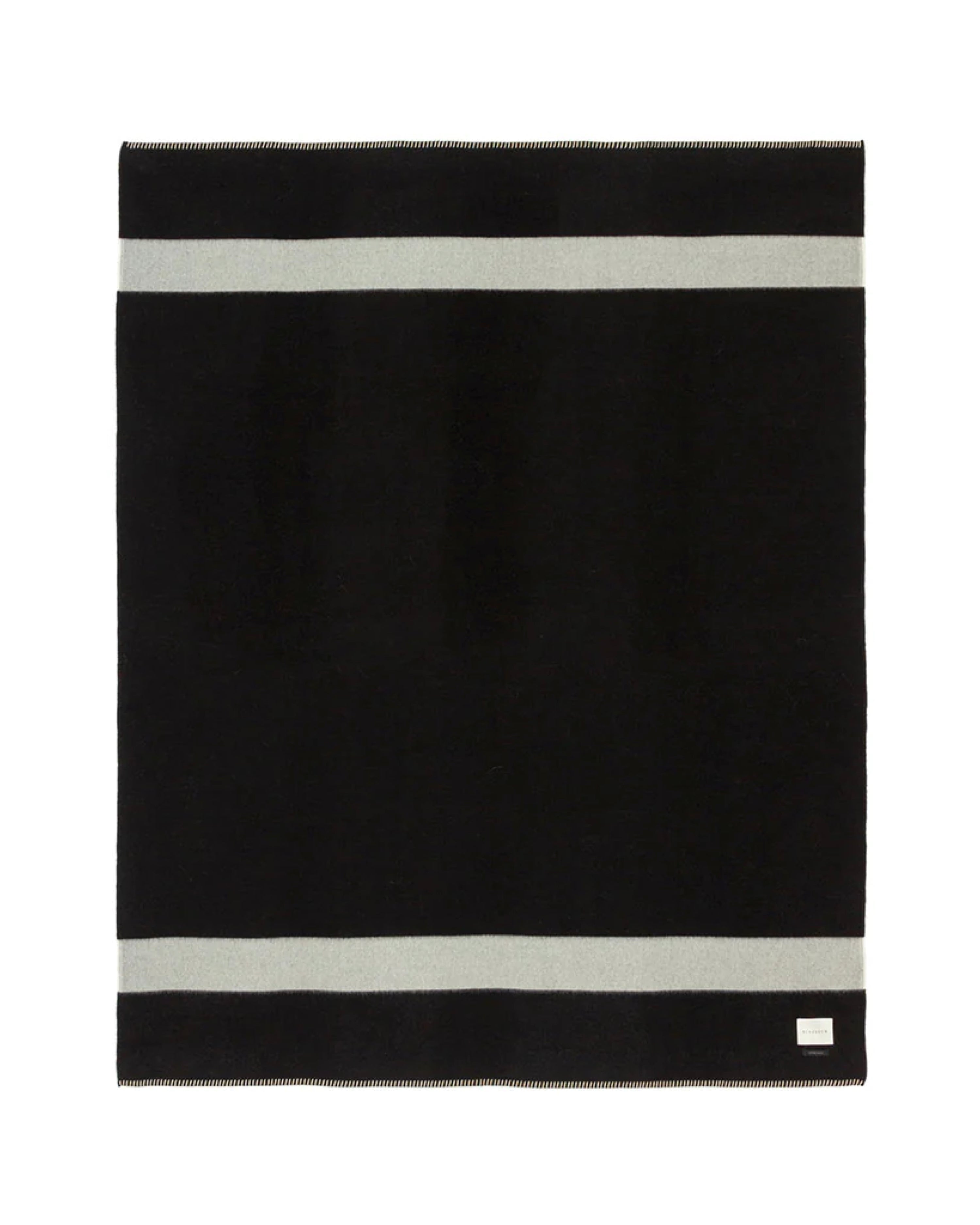 MASON THROW IN BLACK W/ IVORY STRIPE