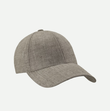LEGACY STRUCTURED LINEN CAP ARGENT KHAKI