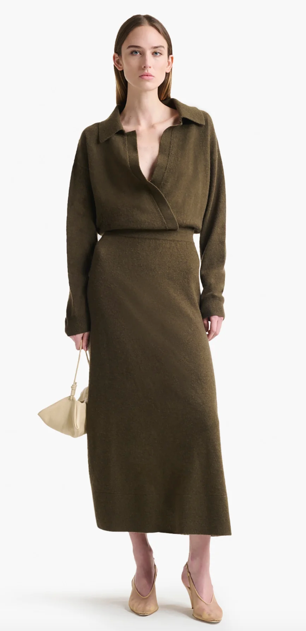 MADLEEN DRESS TWISTED VINE MELANGE