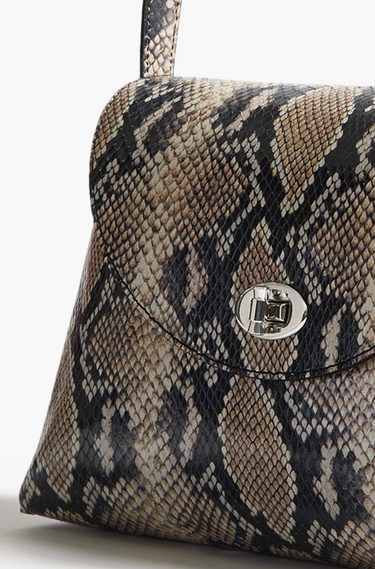 LOQUETTE FLAP BAG PYTHON