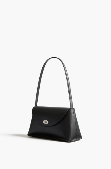 LOQUETTE FLAP BAG BLACK