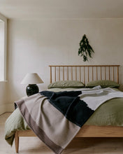 Load image into Gallery viewer, VALATZU SANNA BAY LAMBSWOOL CASHMERE THROW DARK NATURAL