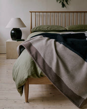 Load image into Gallery viewer, VALATZU SANNA BAY LAMBSWOOL CASHMERE THROW DARK NATURAL