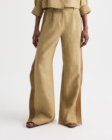 SLIM A PANT WITH LIP TUX KELP/ERMINE