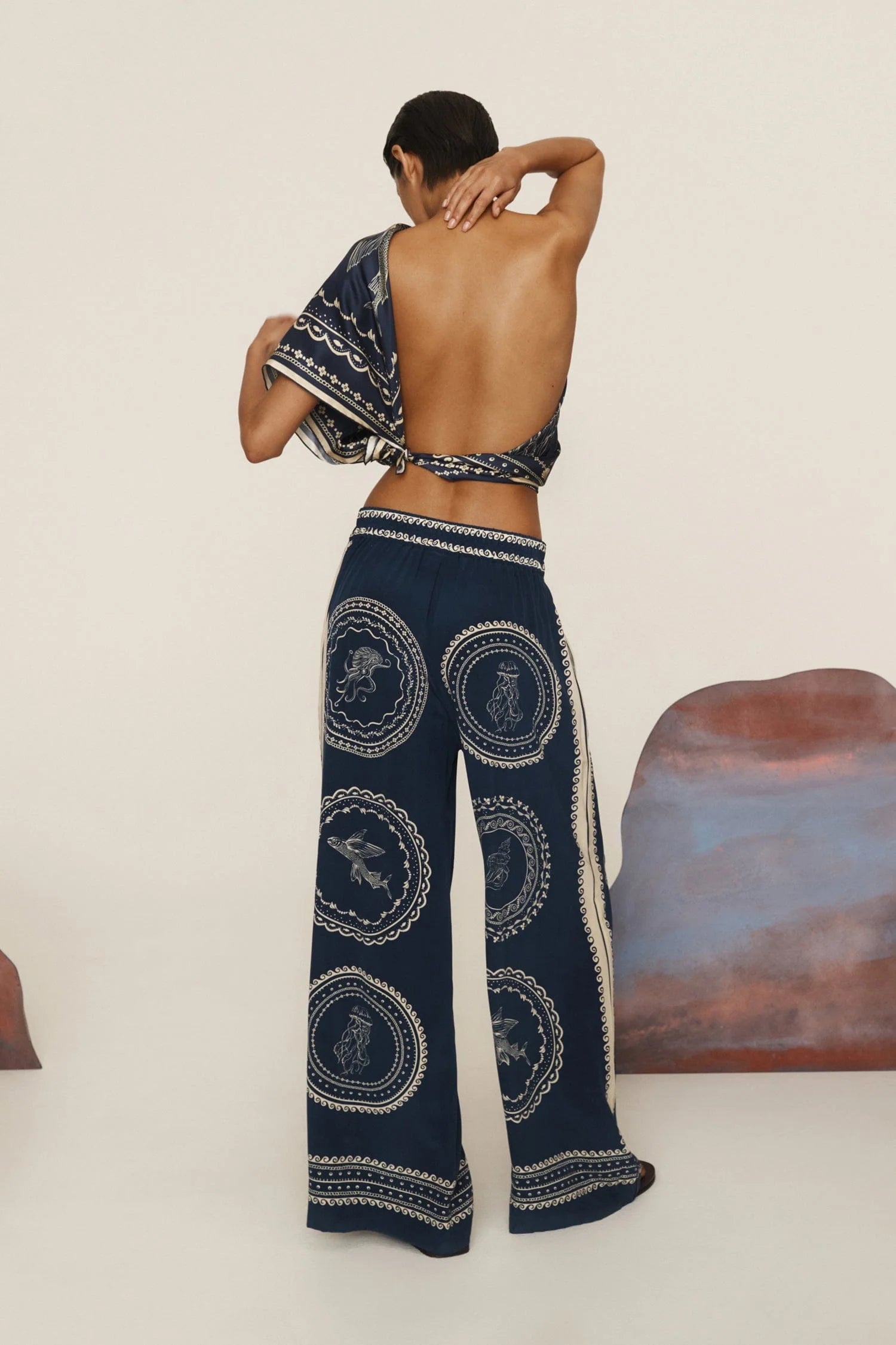 OCEANE SILK PANT