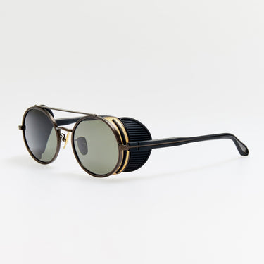 BARET EXPLORER SUNGLASSES MATTE NICKEL/YELLOW GOLD/GREY