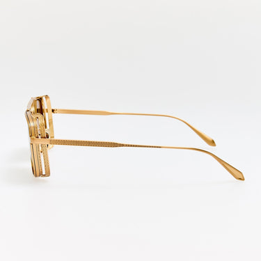 BOYD EXPLORER SUNGLASSES MATTE CHAMPAGNE/GREEN