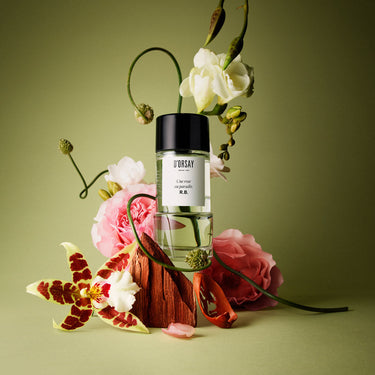 UNE ROSE AU PARADIS. R.B. EAU DE PARFUM
