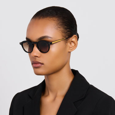 HEATH SUNGLASSES BLACK/MOCHA