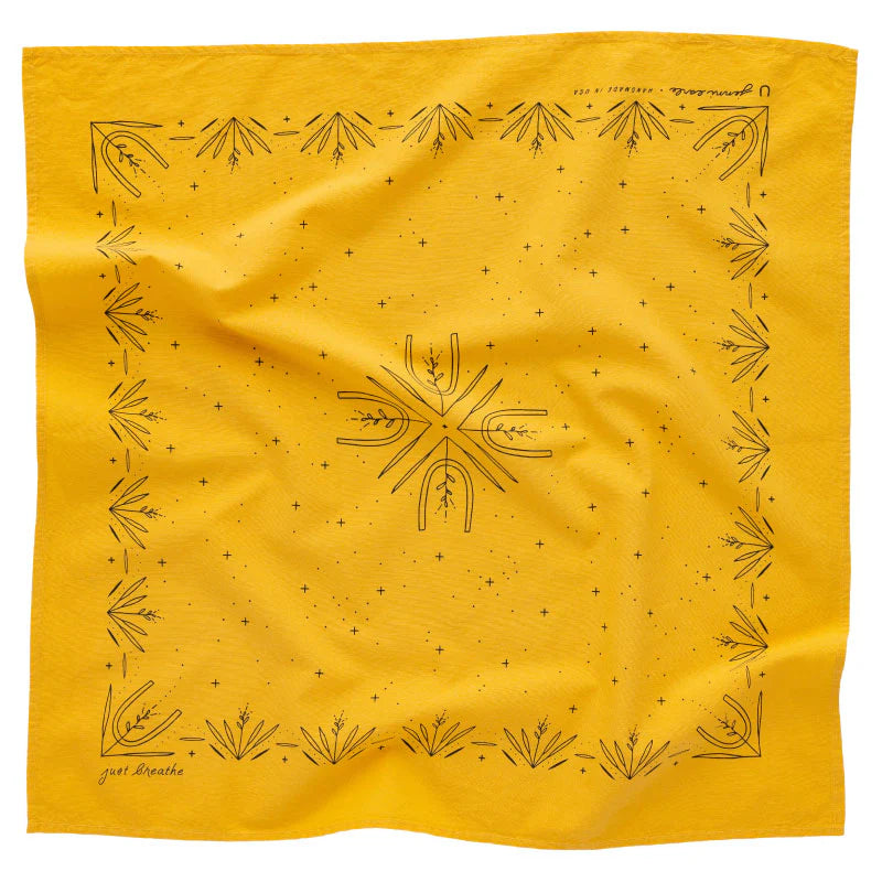 JUST BREATHE BANDANA SAFFRON