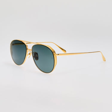 MERET SUNGLASSES 22K GOLD/GREEN