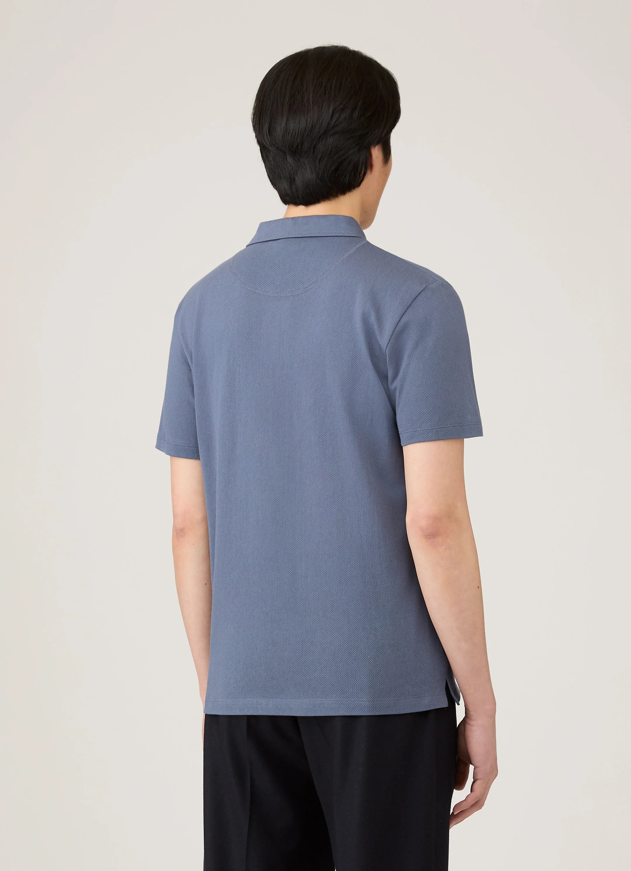 RIVIERA POLO SHIRT SELVEDGE BLUE