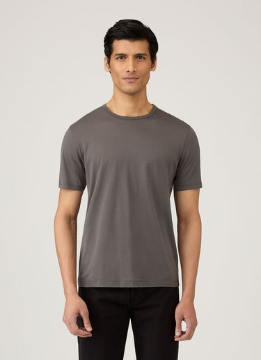 SHORT SLEEVE CREWNECK T-SHIRT CHARCOAL