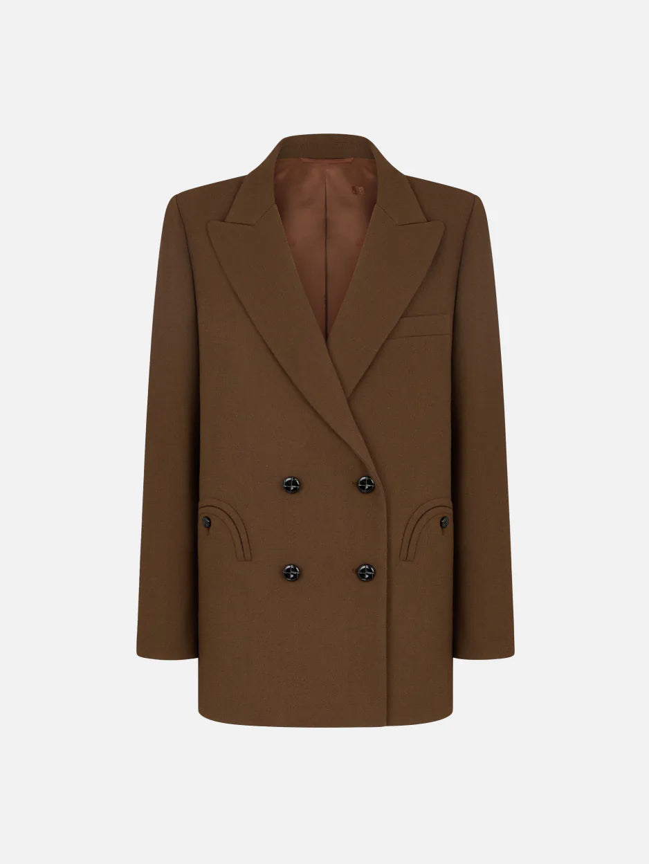 RESOLUTE EVERYNIGHT BLAZER CHOCOLATE