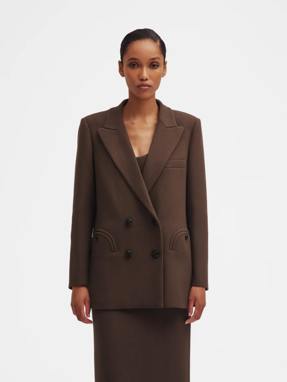RESOLUTE EVERYNIGHT BLAZER CHOCOLATE