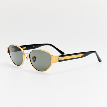 SHERRI SUNGLASSES 22K GOLD/BLACK