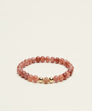Load image into Gallery viewer, GOOD VIBES BRACELET WITH SUNSTONE &amp; 14K GOLD