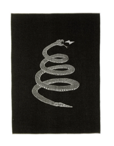 PEYOTE REVERSIBLE THROW IN IVORY/BLACK