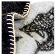 Load image into Gallery viewer, PEYOTE REVERSIBLE THROW IN IVORY/BLACK