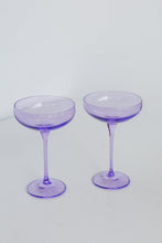 Load image into Gallery viewer, LAVENDER CHAMPAGNE COUPE GLASSES, SET OF 6