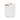CUADRADO WASTE BASKET WITH LEATHER HANDLES IN WHITE
