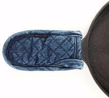 Load image into Gallery viewer, MEDIUM VINTAGE DENIM CAST IRON HANDLE HOLDER