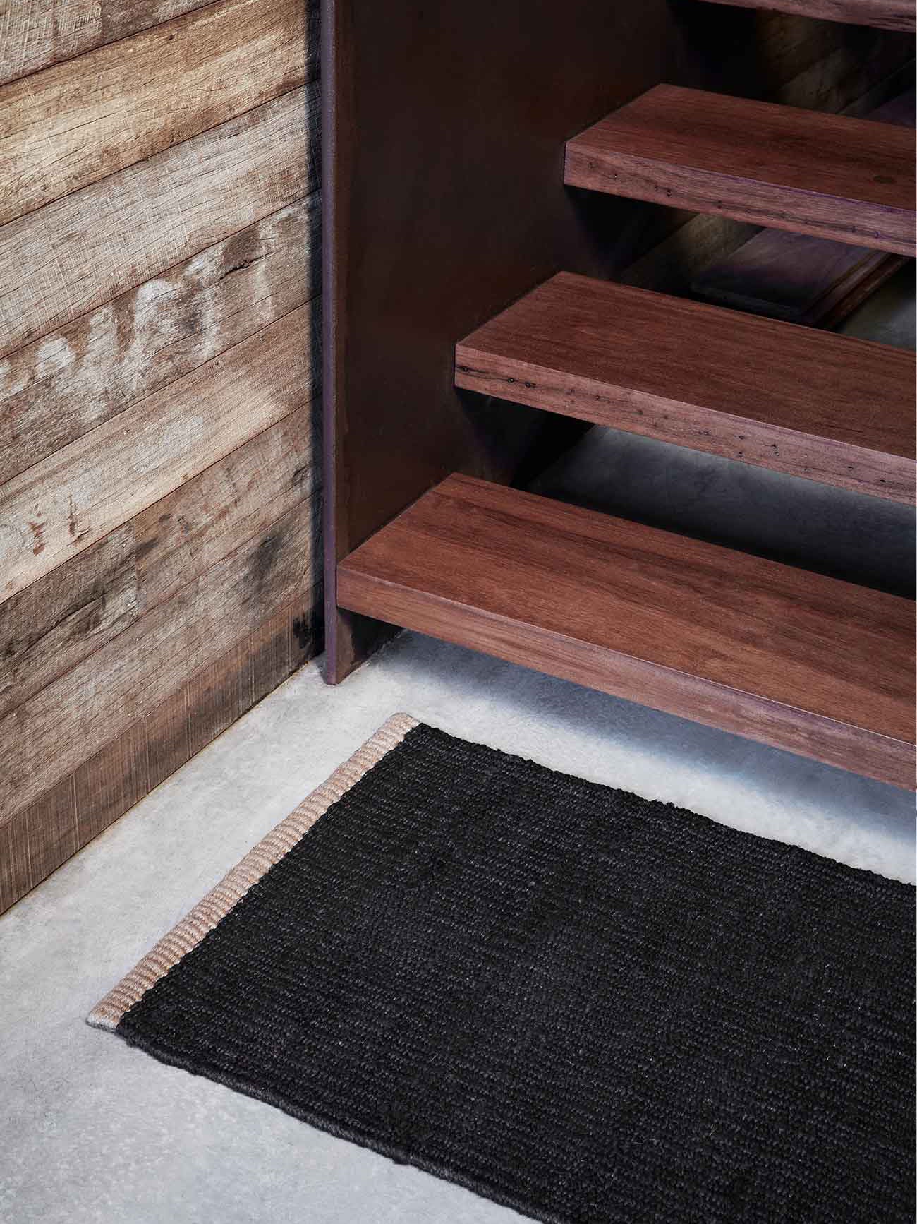 NEST MAT IN CHARCOAL, 2' X 3'3"
