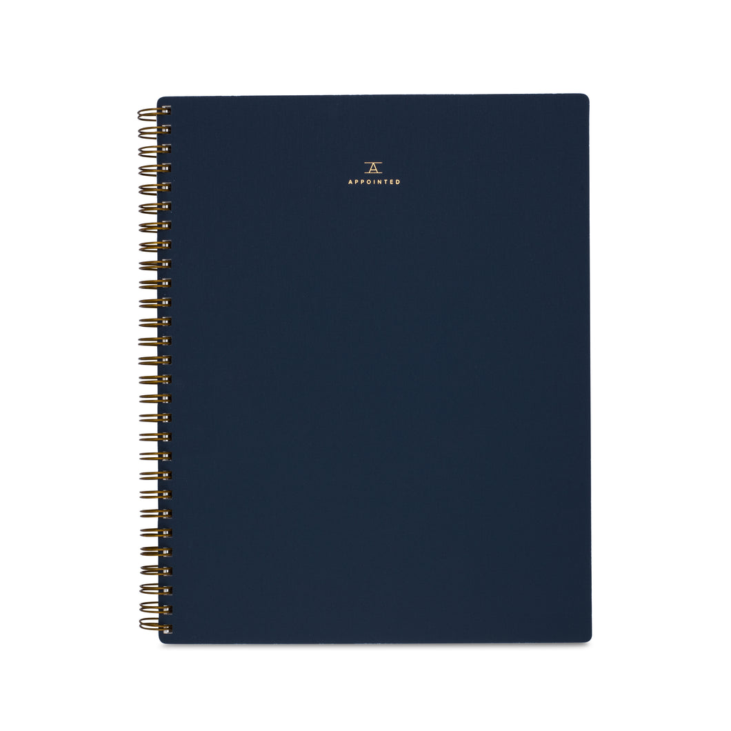 NOTEBOOK IN OXFORD BLUE